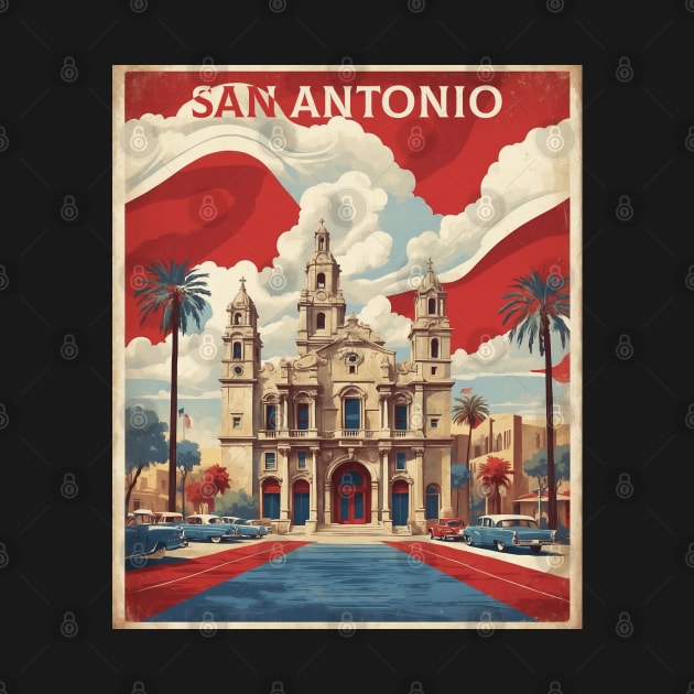 San Antonio Texas United States of America Tourism Vintage Travel by TravelersGems
