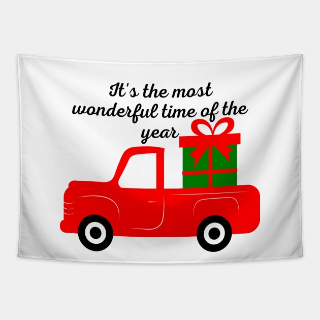 IT'S THE MOST WONDERFUL TIME OF THE YEAR Tapestry by ZhacoyDesignz