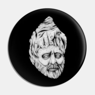 Stonehead (Black & White) Pin