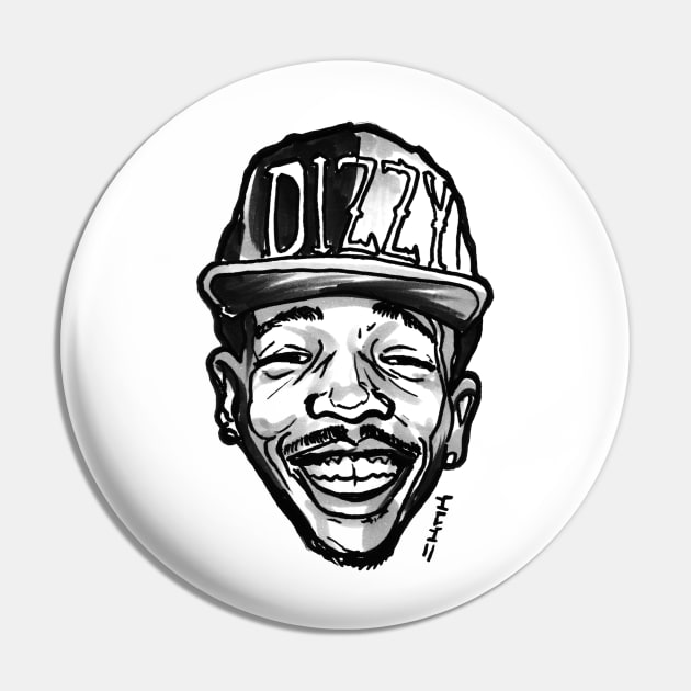 Dizzy Rapper Pin by sketchnkustom