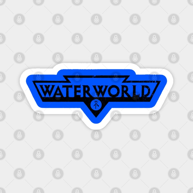 Waterworld (Black) Magnet by TheUnseenPeril