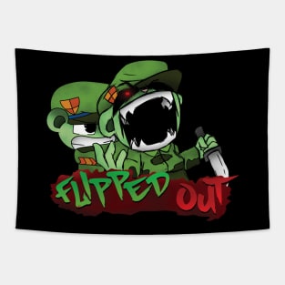 fnf htf flippy vs fliqpy graffiti Tapestry