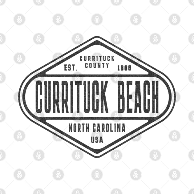 Currituck Beach, NC Summertime Weathered Sign by Contentarama