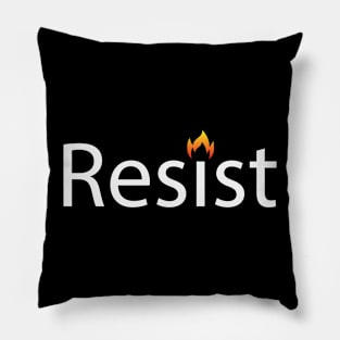 Resist resisting typography design Pillow