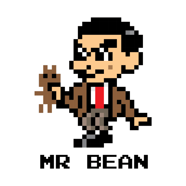 Mr Bean Pixel Character by Rebus28