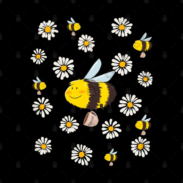 Daisy Chamomile Bees & Marguerites Daisies Flower Gardeners by Ai Wanderer