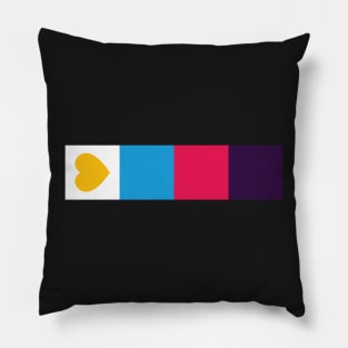 Minimalistic Poly Pride Flag Pillow