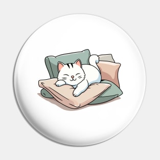 Sleeping Cute Cat Pin