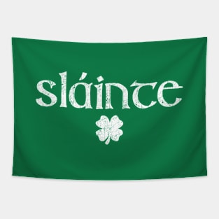 Retro Slainte St Patricks Day Tapestry