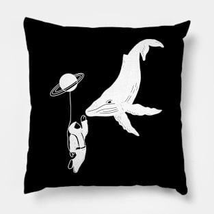 Astronaut meets Humpback whale Pillow