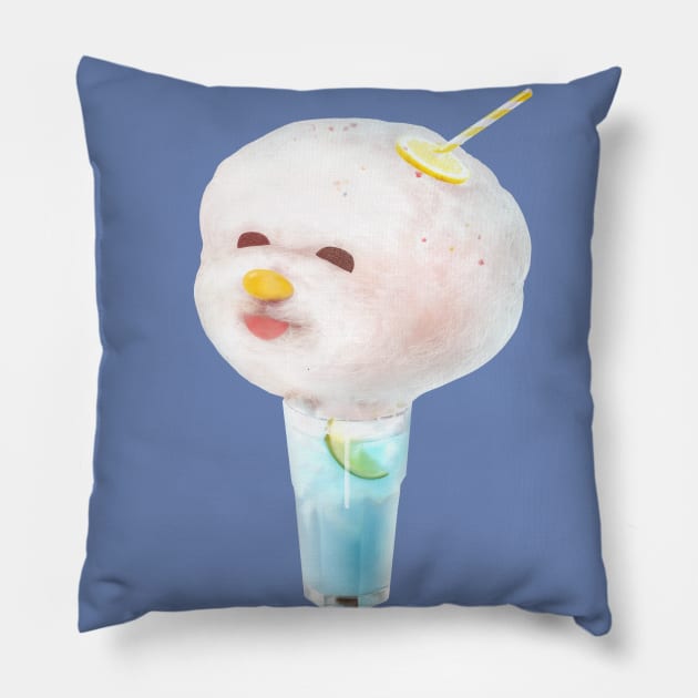 Fluffy Cotton Candy Drink Pillow by zkozkohi