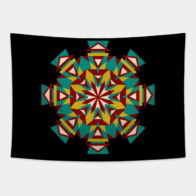 Angular Mandala Tapestry by n23tees