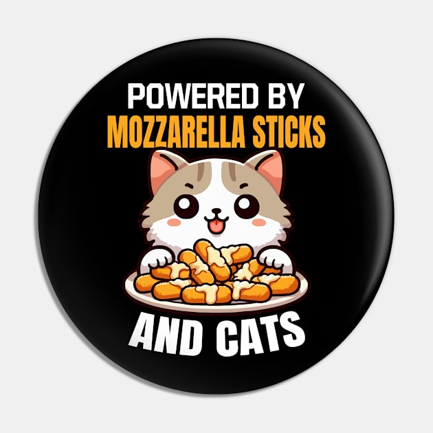 Mozzarella Sticks And Cats Pin by MoDesigns22 