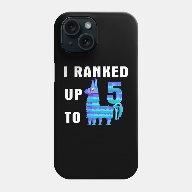 I Ranked Up To 5 Birthday Video Game Llama Phone Case by sleepsky