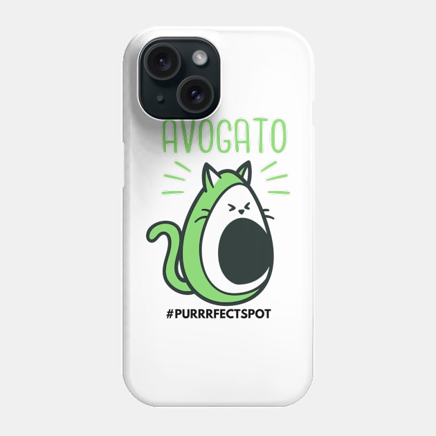 Cute Avogato Phone Case by Purrrfect Spot