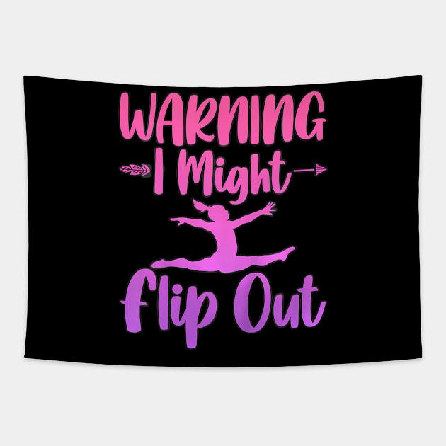 Warning Flip Out Tapestry by FireSpark Studios