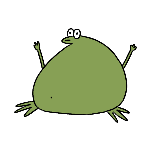 Cartoon frog by Oranges