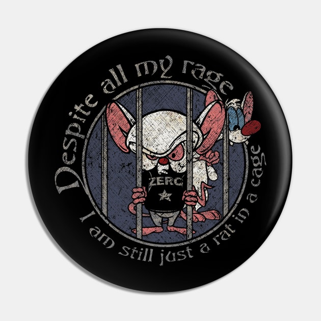 RAT RAGE Pin by joeyjamesartworx