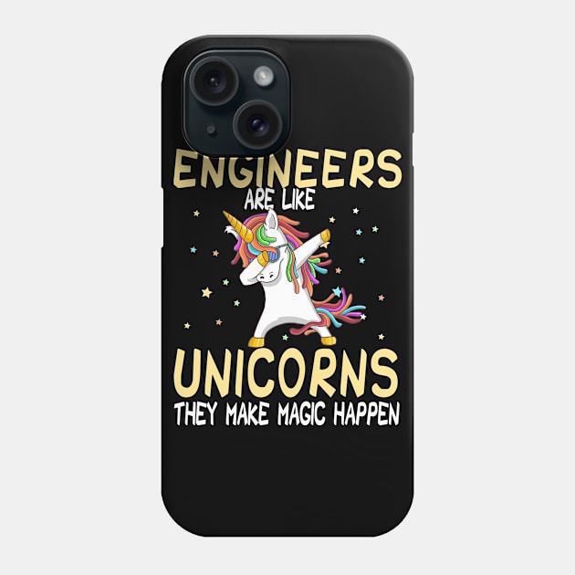 Engineers Are Like Unicorns They Make Magic Happen Phone Case by followthesoul