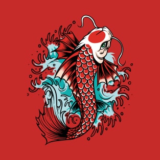 Asian Culture Japanese Koi Fish Japan Carp in the Pond T-Shirt