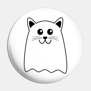Cute Ghost Cat Pin