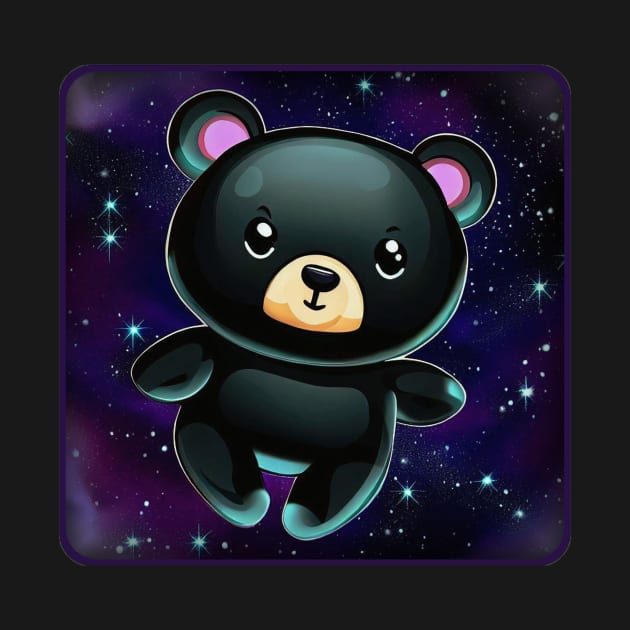 Black Bear In Space by ARTWORKandBEYOND