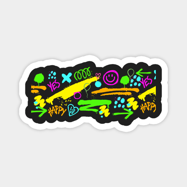 Doodle Art Magnet by JM ART