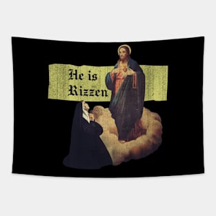 He Is Rizzen Jesus Prayer Christian Bible Faith Tapestry