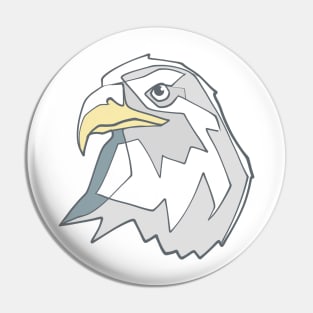 Hand drawn eagle head illustration Pin