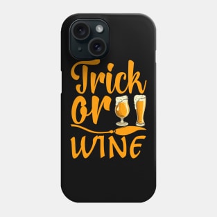 Halloween Trick Or Wine Phone Case