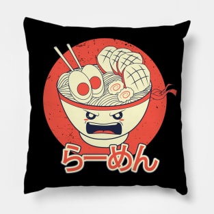 Kawaii Angry Spicy Japanese Ramen Pillow