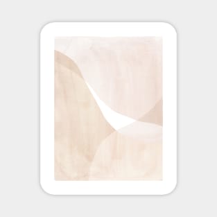 Neutral pastel tone abstract shapes Magnet