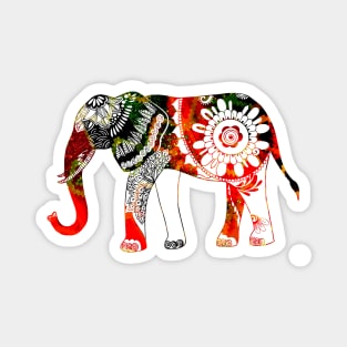 Rasta Elephant Love Magnet