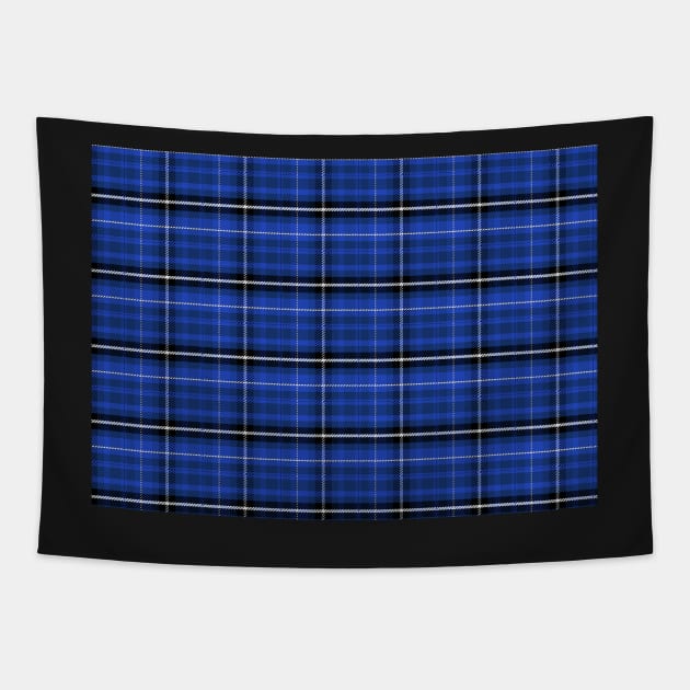 blue tartan Tapestry by dreamtravel