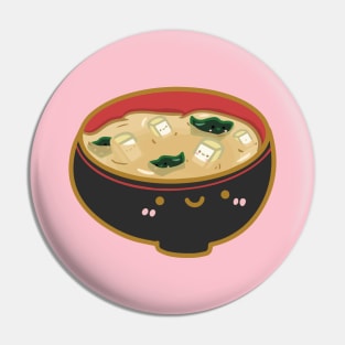 Miso soup doodle design Pin