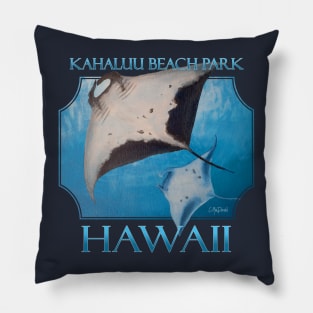 Kahaluu Beach Park Hawaii Manta Rays Sea Rays Ocean Pillow