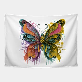 Butterfly Design Digital Painting Tapestry