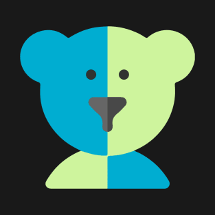 Blue and Green Teddy T-Shirt