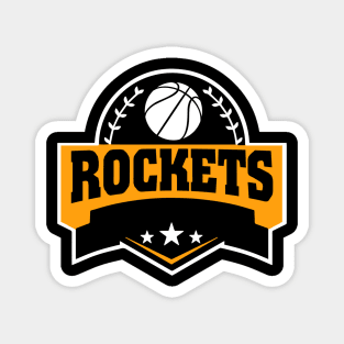 Personalized Basketball Rockets Proud Name Vintage Beautiful Magnet