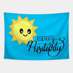 Radiate Positivity Sunny Positive Vibes in Blue Tapestry