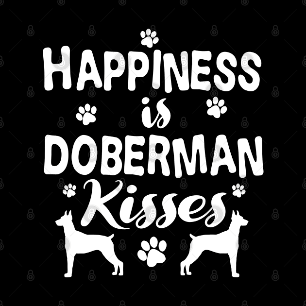 Doberman Gift Doberman Pinscher Kisses Print by Linco