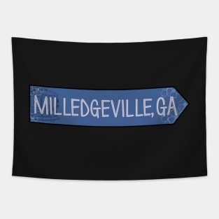Milledgeville, Georgia Directional Sign Tapestry
