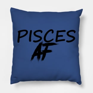 PISCES AF BLACK Pillow