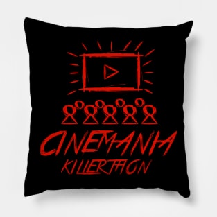 Red Cinemania Killerthon T-Shirt Pillow