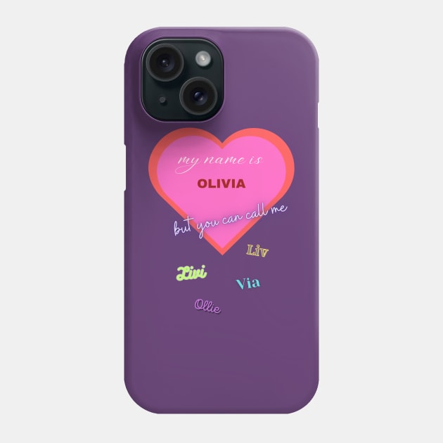 Olivia Phone Case by baseCompass