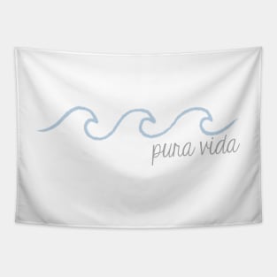 Pura Vida Wave in Cursive Tapestry