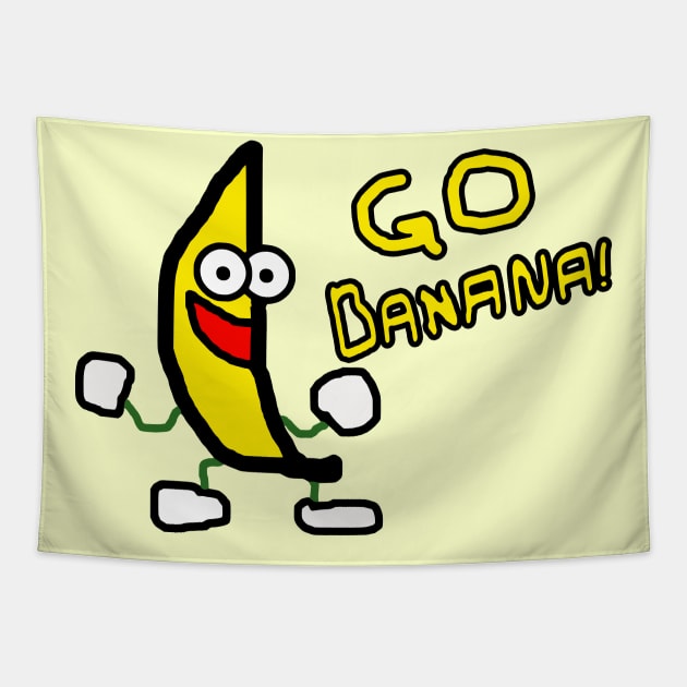 Go Banana Tapestry by Nerd_art