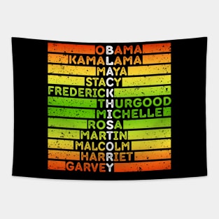 Black History Month Awareness Proud African American Tapestry