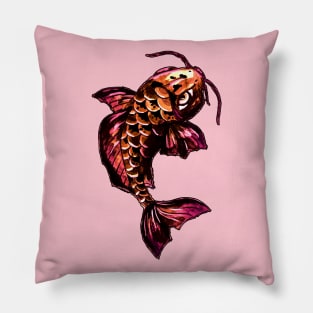 Bronze Koi Carp Pillow