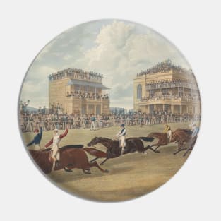 Doncaster Great St Leger, 1839. The Dead Heat Between Charles XII and Euclid by Charles Hunt Pin